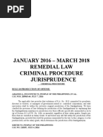 Crim Pro Jurisprudence 2016-2018