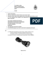 DMX4543-Control Systems Engineering-2017-2018 Assignment 1