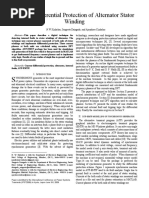Current Differential Protection of Alternator Stator Winding