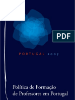 politicas formacao professores portugal