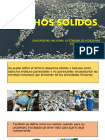 Informe de Desechos Sólidos UNAH