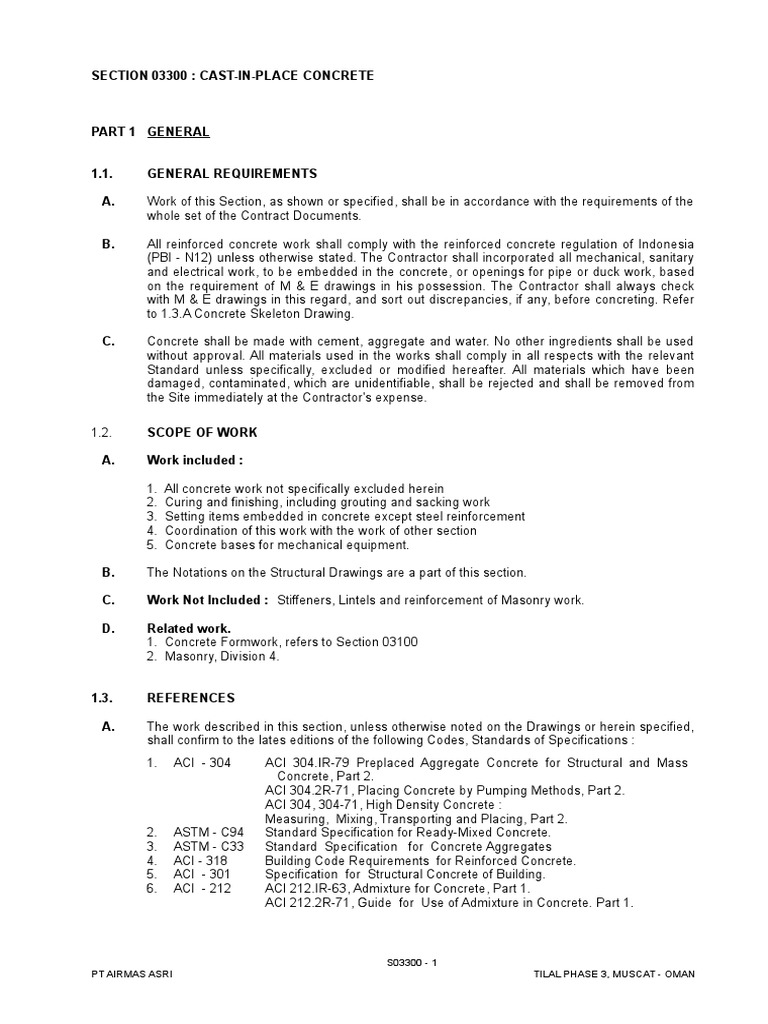 Cast in Place Concrete | PDF | Concrete | Pipe (Fluid Conveyance)