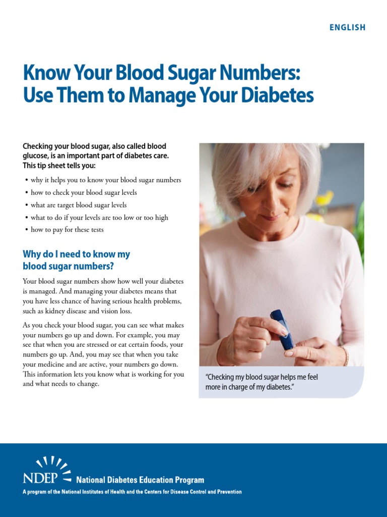 Know Your Bloodsugar Numbers | PDF | Hypoglycemia | Glycated Hemoglobin