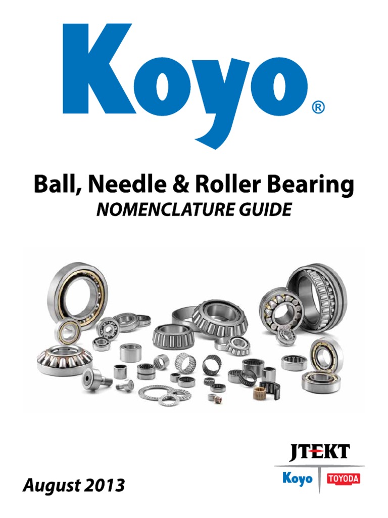 Koyo Ball, Needle and Roller Bearing Nomenclature Guide Download Free