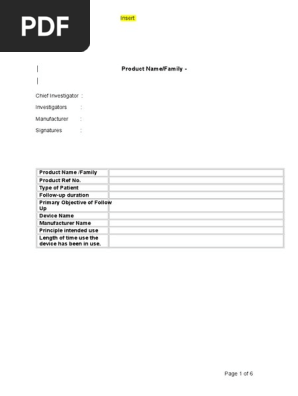PMCF Report