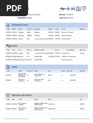 Travel Itinerary Draft