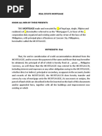 Real Estate Mortgage Sample