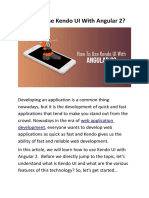 How To Use Kendo UI With Angular 2?