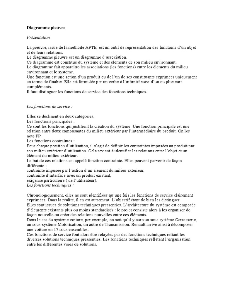 Comprendre le diagramme pieuvre | PDF | Informatique et technologies de ...