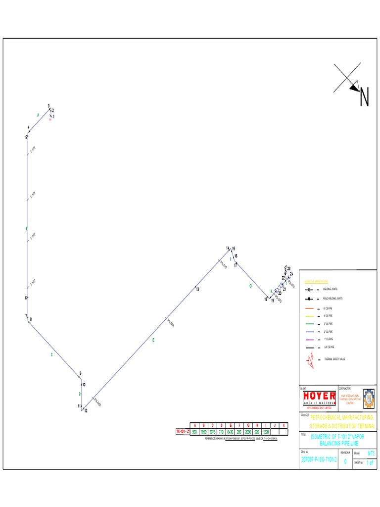 TANK101-104 Process Piping Isometric | PDF | Electric Heating | Pipe ...