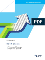 Project Alliance: The Competitive Single Target-Cost Approach