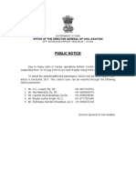 Public Notice: Government of India Opp. Safdajung Airport, New Delhi - 110 003