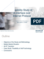 Feasibility Study of A-Interface Over Internet Protocol: Master's Thesis Presentation Eero Laitinen, 7.9.2009