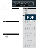 CBA Audit Plan Template