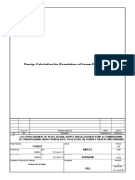 Design Calculation For Foundation of Power Transformer: 17P021P Mepco