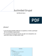 Productividad Grupal