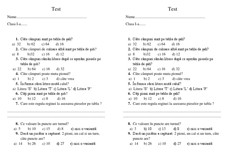 TEST 1 Sah | PDF