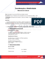 Ajuste de proteções de subestação 750kVA