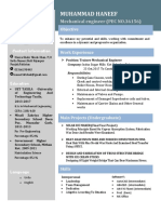Muhammad Haneef: Mechanical Engineer (PEC NO.36156)