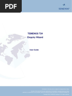 Temenos T24 Enquiry Wizard: User Guide
