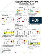 Calendario Academico 2018 Unespar PDF