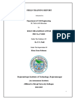 Field Training Report: Department of Civil Engineering