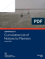 Cumulative List of Notices To Mariners: January 2018