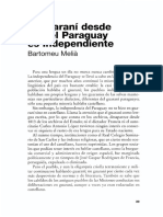 Bartomeu Meliá El Guarani Desde Que El Paraguay Es Independiente