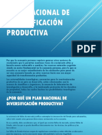 Plan Nacional de Diversificación Productiva