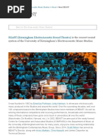Meet BEAST - About - Electroacoustic Music Studios - University of Birmingham