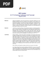 Con Call Transcript IDFC