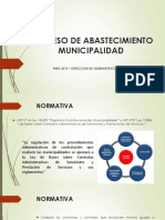 Proceso de abastecimiento municipal