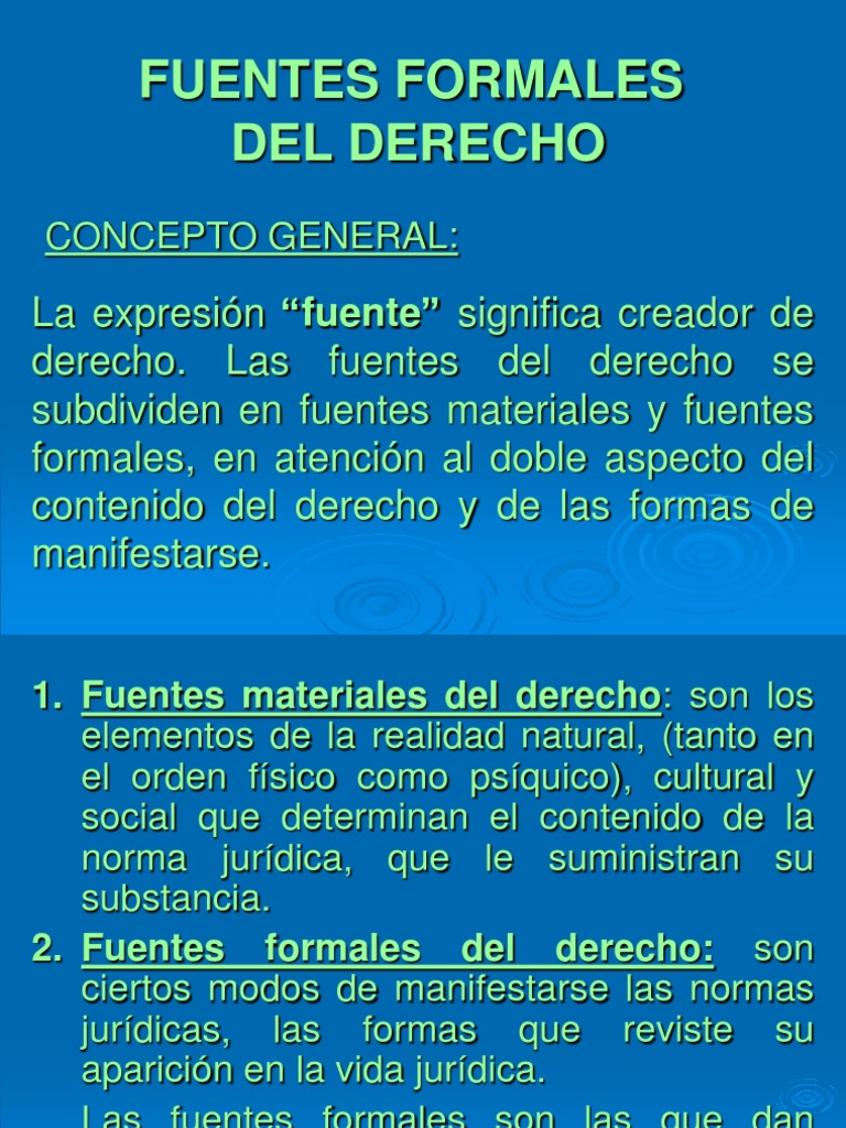 3) Fuentes Formales Del Derecho | PDF | Estatuto | Constitución