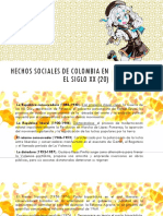 Hechos Sociales de Colombia en El Siglo XX