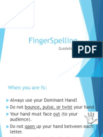 Fingerspelling Guidelines PP