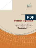 Dossier Legislativo-Legislación y Doctrina Extranjera-Juegos de Azar, Casino y Tragamonedas PDF