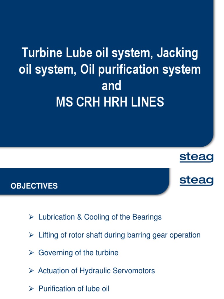 Turbine Lube Oil System PDF Bearing (Mechanical) Boiler