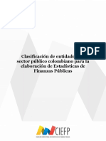 Documento de Clasificación de Entidades Del Sector Público Colombiano