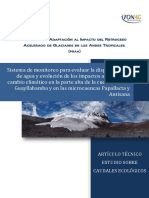 Proyecto de Adaptación Al Impacto Del Retroceso Acelerado de Glaciares en Los Andes Tropicales, (Praa) (1)