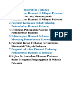 Dampak Infrastruktur Terhadap Pertumbuhan Ekonomi Di Wilayah Pedesaan