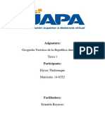 Tarea 1 de Geografia Turistica de La Republica Dominicana