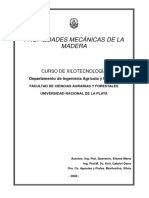 Propiedades Mecánicas de La Madera: Curso de Xilotecnología