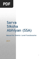 Sarva Siksha Abhiyan (SSA) : Manual For District-Level Functionaries