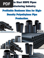 How to Start HDPE Pipes Manufacturing Industry. Profitable Business Idea for High-Density Polyethylene Pipe Production.-419751