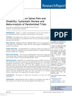 Research Report: Effect of Taping On Spinal Pain and Disability: Systematic Review and Meta-Analysis of Randomized Trials