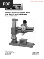 Jet 5ft Radial Drill Press