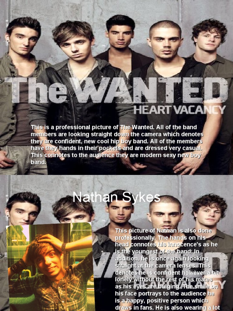 The Wanted Band Members' Portraits | PDF