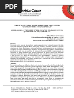 Corpos transviados ao sul do Equador