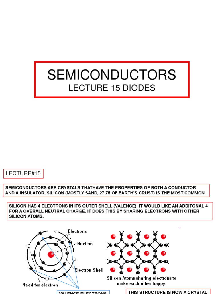 150 Lecture15 Diodes | PDF | Diode | Rectifier