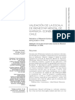 Validación Warwick-Edinburg Bienestar Mental PDF